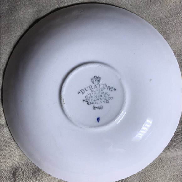 Canadian National CNR Maple Leaf Box Logo Dining Car 5.75” Plate Navy Stripe - Picture 3 of 5